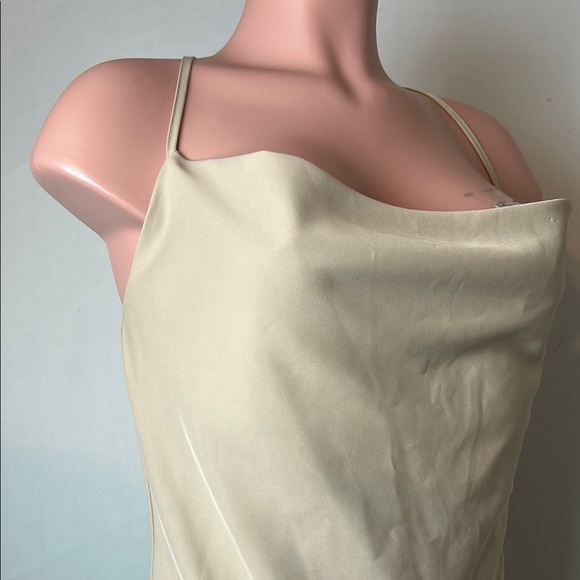 Le Lis Collection Mini Dress Ivory Tie Strap Medium L New - Picture 4 of 14